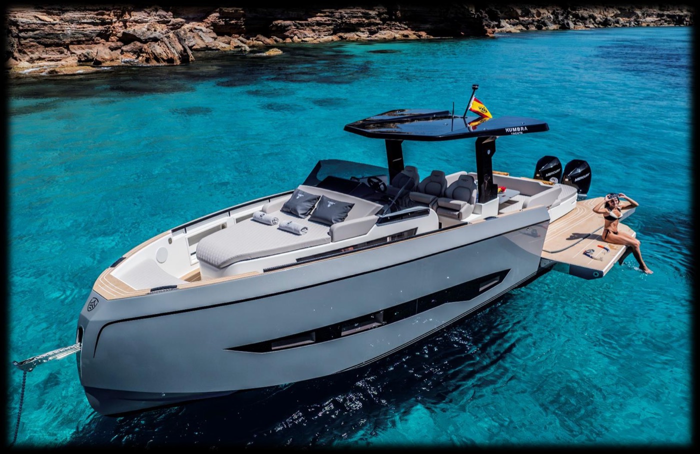 Kumbra 34 Livia navegando en Ibiza